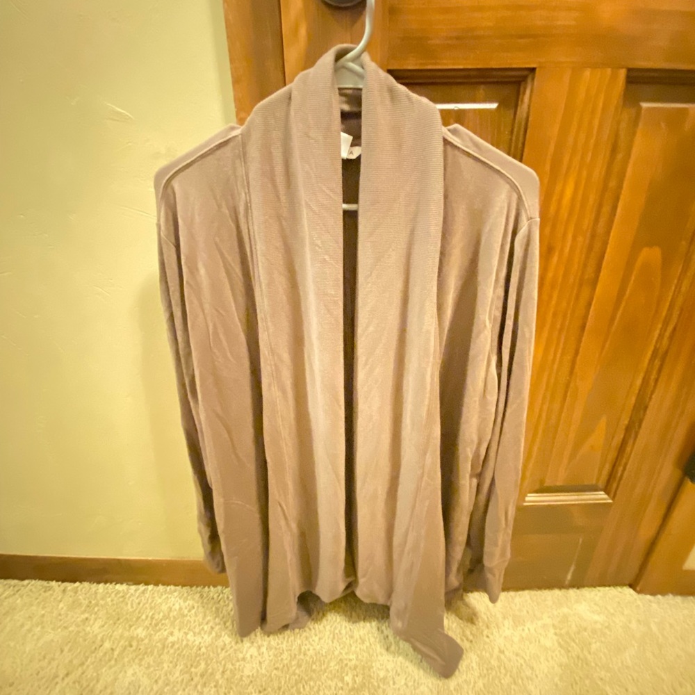 Athleta Open-Front Lightweight Cardigan Jacket - Dusty Rose